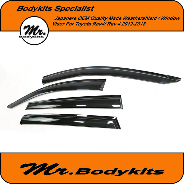 Injection Molded Window Visors For Toyota RAV4 2013-2018 – Weather Shields – USA Made