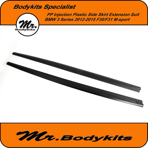 Gloss Black MP Style Side Skirt Extensions For BMW 3 Series F30 F31 2011-2019
