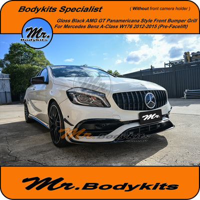 Mercedes Benz A-Class W176 GT Style Front Bumper Grille for 2012-2015, Panamericana