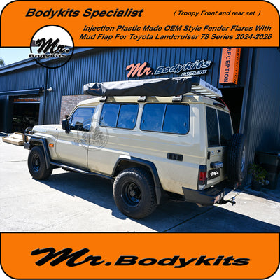 Mr Fender Flares Set Suitable For Toyota LandCruiser 78 Series Troop Carrier 2024-2026