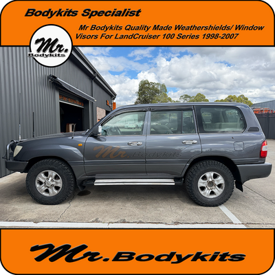 Mr Weathershield Window Visors Set Suitable For Toyota Landcruiser 100 Series 1998-2007