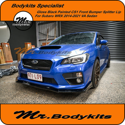 Subaru Impreza WRX VA 2014-2021 Sedan Front Bumper Lip Splitter, CS1 Style