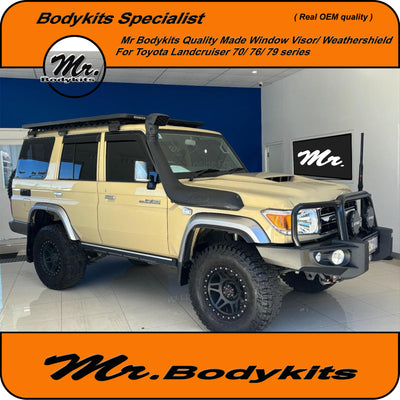 Toyota Landcruiser 70/76/79 Series Weathershield Window Visor (Set of 4) (High OEM Quality)