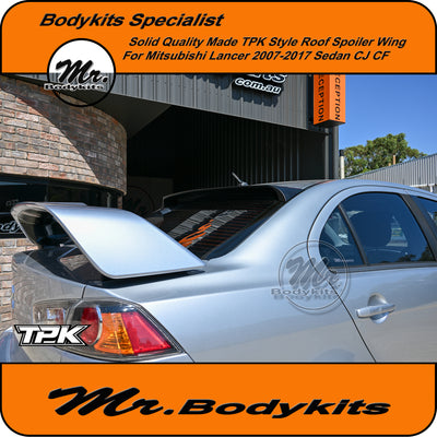 Mitsubishi Lancer 2007-2017 Sedan TPK Plastic Roof Spoiler Wing, Real Plastic Made By TPK