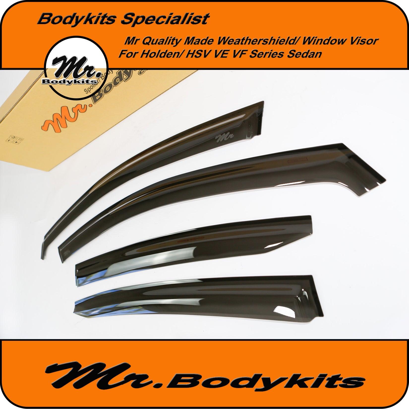 Holden Commodore SS/ SSV/ SV6 VE/VF Sedan Window Visors Weathershields ...