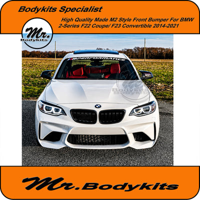 M2 Style Front Bumper For BMW 2 Series F22 2014-2021, High Quality Made