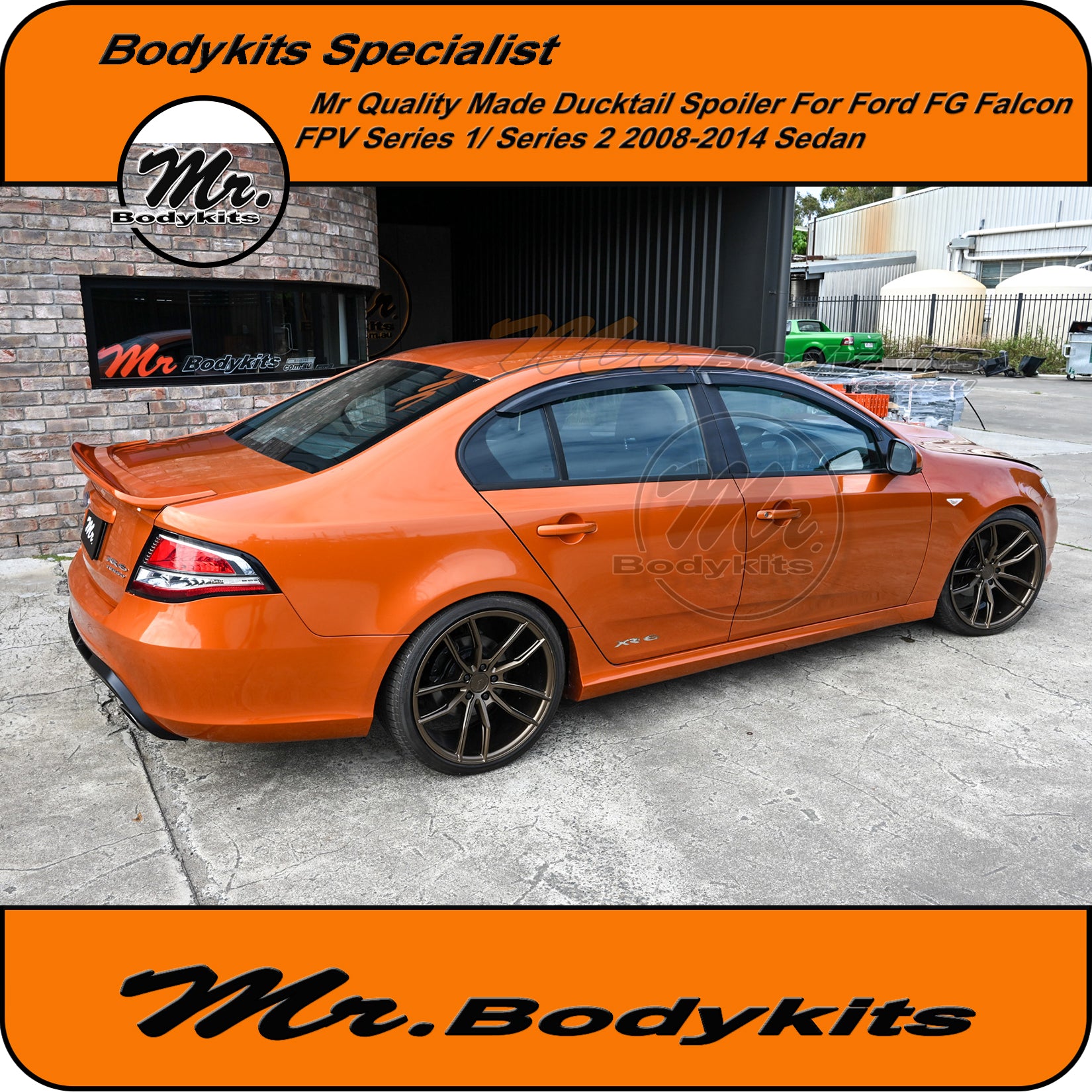 Mr Ducktail Rear Spoiler Wing Suits Ford Falcon FG XR6 XR8 XT FPV GT F ...