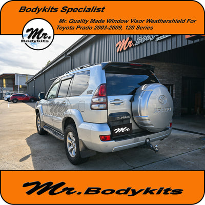 Mr Weathershield Window Visor Set Suitable For Toyota LandCruiser Prado 120 Series 2003-2009