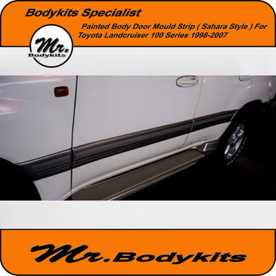 Toyota Landcruiser 100 Series 1998-2007 Dark Grey Painted Body Door Mould Strip