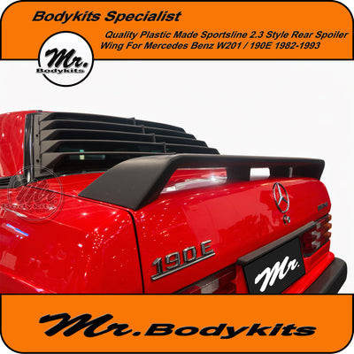 Quality Made Sportsline 2.3 Style Spoiler For Mercedes Benz W201 190E 1982-1993