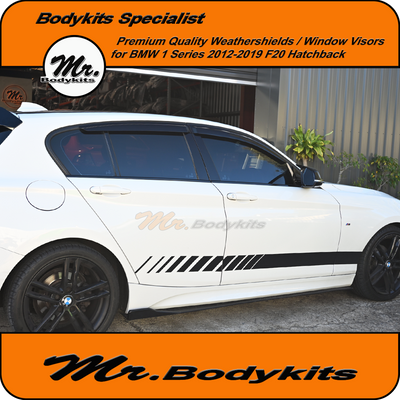 Premium Quality Weathershields Window Visors For BMW F20 1 Series Hatch 2011-2019