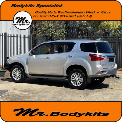 Isuzu MU-X RF Quality Weathershields Window Visors For MUX 2013-2021 (Set of 4)