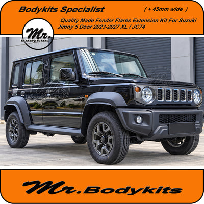 Fender Flares Extension Kit For Suzuki Jimny 5 Door 2023-2027 XL/ JC74 ( +45mm Wide )