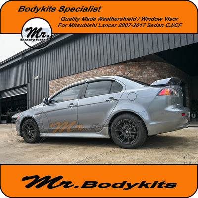 Weathershields Window Visors For Mitsubishi Lancer Sedan 2007-2017 CJ/CF, Mr Bodykits