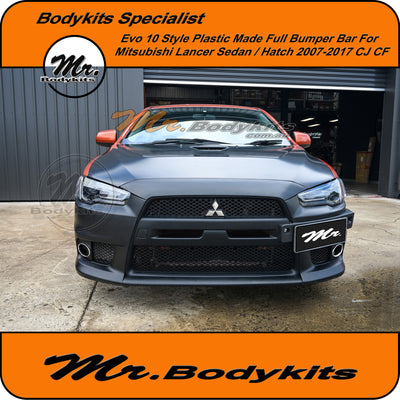 Evo 10 / Evolution X Style Front Bumper Bar For Mitsubishi Lancer Sedan / Hatch 07-17 CJ/CF