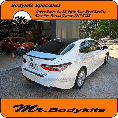 Toyota Camry 2018-2024 Sedan Gloss Black SL SX Rear Spoiler Wing, Mr Bodykits