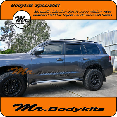 Japanese OEM Quality Weathershield Window Visor For Toyota Landcruiser 200 Series 2007-2020