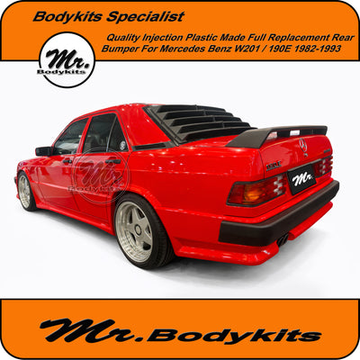 190E AMG Style Rear Bumper For Mercedes Benz W201 1982-1993, Injection Plastic Made !!!