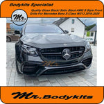 AMG S Style Bumper Grille For Mercedes Benz E-Class 2016-2020 W213, Gloss / Satin Black