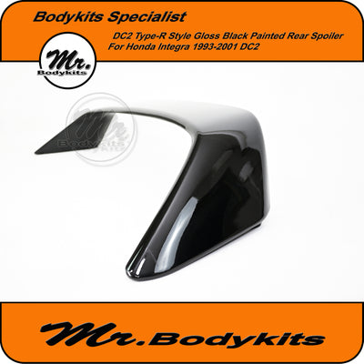Type-R style Gloss Black painted rear spoiler for Honda Integra DC5 2001-2006, Mr Bodykits