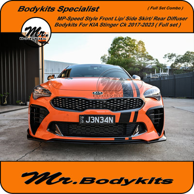 MP Style Front Lip, Side Skirt, Rear Lip With Diffuser For Kia Stinger 2017-2023 ( Bundle Deal )