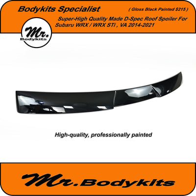 Super High Quality Made Subaru WRX/ WRX STi D-Spec Roof Spoiler , 2014-2020 VA Sedan