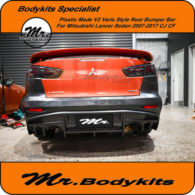 Varis V2 Style Rear Bumper For Mitsubishi Lancer Sedan 07-17 CJ / CF, Mr Bodykits