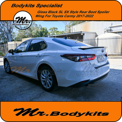 Toyota Camry 2018-2024 Sedan Gloss Black SL SX Rear Spoiler Wing, Mr Bodykits