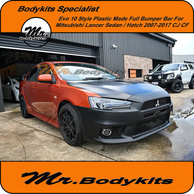 Evo 10 / Evolution X Style Front Bumper Bar For Mitsubishi Lancer Sedan / Hatch 07-17 CJ/CF