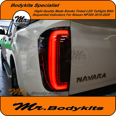 Nissan NP300 Navara 2015-2020 D23 Smoke LED Taillight With Sequential Indicators