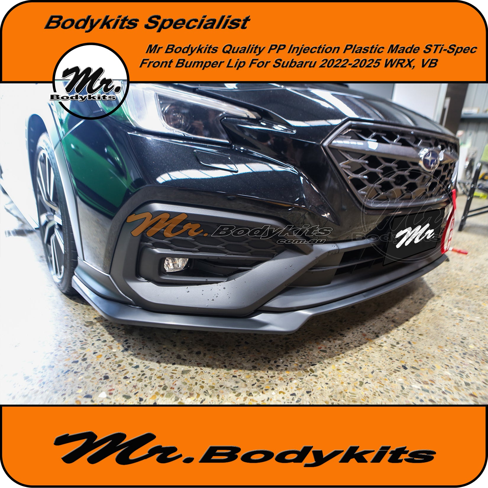Subaru Impreza WRX 20222024 Sedan Front Bumper Lip Splitter, OEM Qual