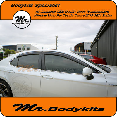Toyota Camry 70 Series XV70 OEM Quality Weathershield Window Visor For 2018-2024 by Mr Bodykits