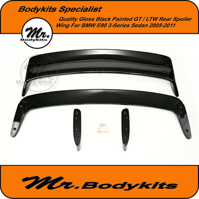 Gloss Black GT/ LTW Rear Spoiler For BMW E90 3-Series Sedan 2005-2011, Quality Made
