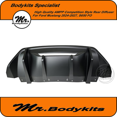 AMPP Competition Style Rear Bumper Diffuser For Mustang 2023-2027 FO S650, Quality Made