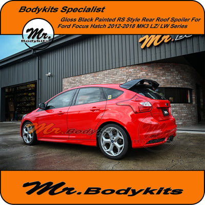 Ford Focus MK3 Hatch LZ/ LW 2012-2018 Gloss Black RS Style Spoiler Wing , Mr Bodykits