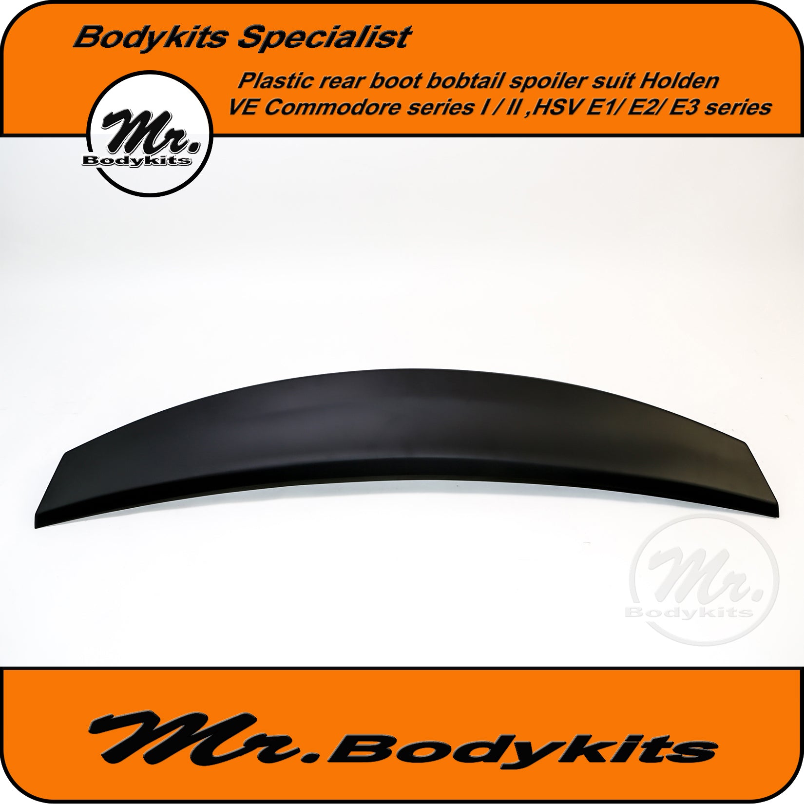 Holden VE Series 1 / 2 / 3 Commodore Plastic Rear Boot Bobtail Spoiler ...