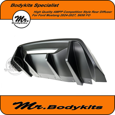 AMPP Competition Style Rear Bumper Diffuser For Mustang 2023-2027 FO S650, Quality Made