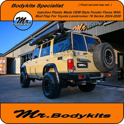 Mr Fender Flares Set Suitable For Toyota LandCruiser 76 Series Wagon 2024-2026