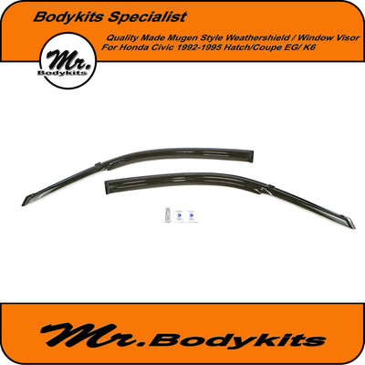 Honda Civic EG 1992-1995 Hatch/Coupe Mugen Style Weathershields Window Visors
