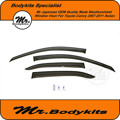 OEM Quality Weathershield Window Visor For Toyota Camry 2007-2011 by Mr Bodykits