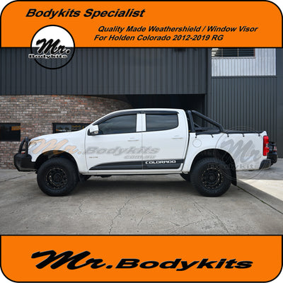 Holden Colorado RG Weathershields Window Visor For 2012-2019 Dual Cab RG (Set of 4)