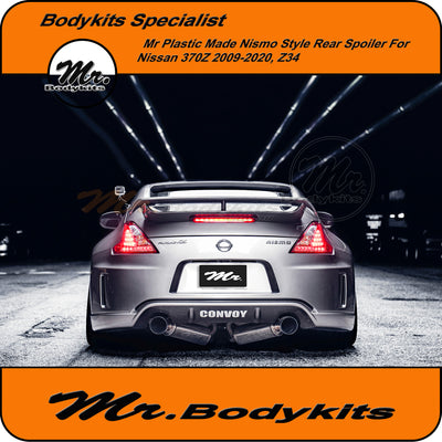 Nismo Style Rear Boot Spoiler Wing For Nissan 370Z 2009-2020 Z34 Coupe, Plastic Made