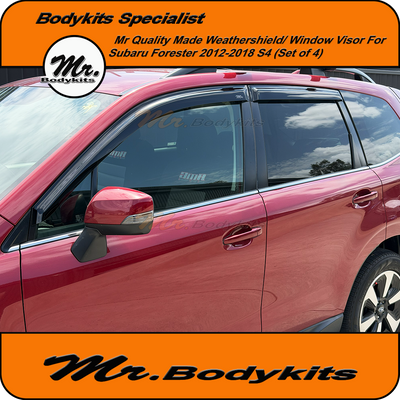 Subaru Forester S4 2012-2018 Weather Shields (Set of 4) – Premium Window Visors by Mr Bodykits