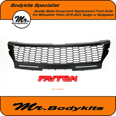 Mitsubishi MR Triton 2019-2023 HoneyComb Front Replacement Grille, Quality Made