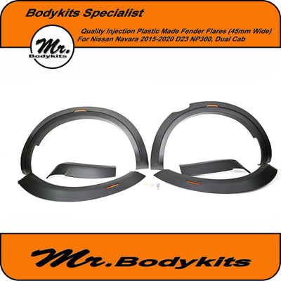 Quality Made Fender Wheel Flare For Nissan Navara NP300 D23 2015-2020, Dual Cab Full Set