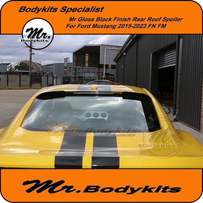 Mr Roof Spoiler Wing For Ford Mustang 2015-2023 FM FN Gloss Black Painted, Mr Bodykits