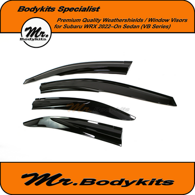 JDM Style Weathershields Window Visors For Subaru WRX VB 2022-2025 Sedan