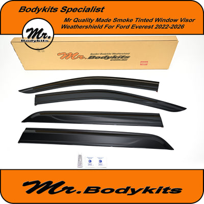 Mr Weathershields Window Door Visors For Ford Everest 2022-2026