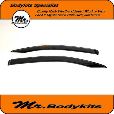 Mr Weathershields Window Visors Set Suitable For Toyota Hiace 300 Series 2019-2026