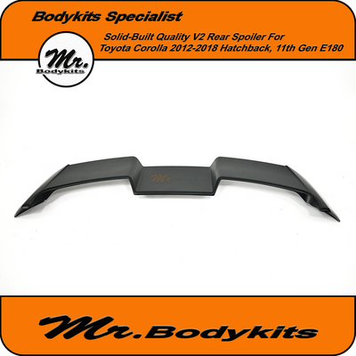 Quality V2 Roof Spoiler Wing For Toyota Corolla Hatch 2012-2018 E180 ZRE182 11th gen